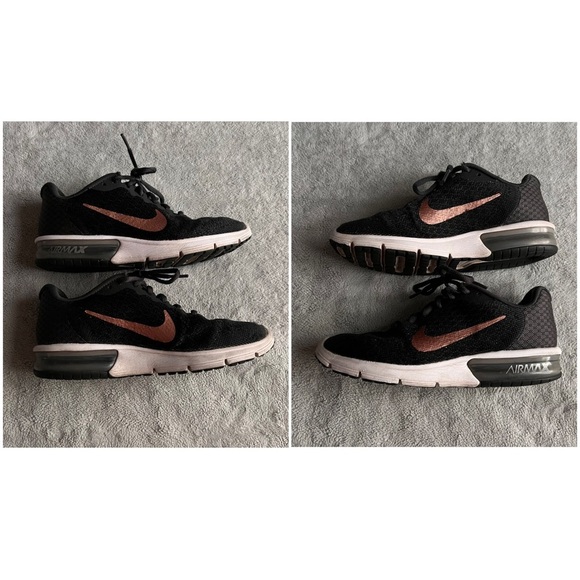 Nike Air Max Sequent 2 Athletic Sneaker Anthracite Black Metallic Red Bronze 6.5 - Picture 5 of 17